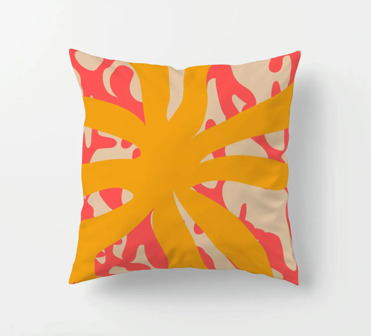 Sun Flower | Abstract | Art | Summer Vibes cojín de PrintCessStudio