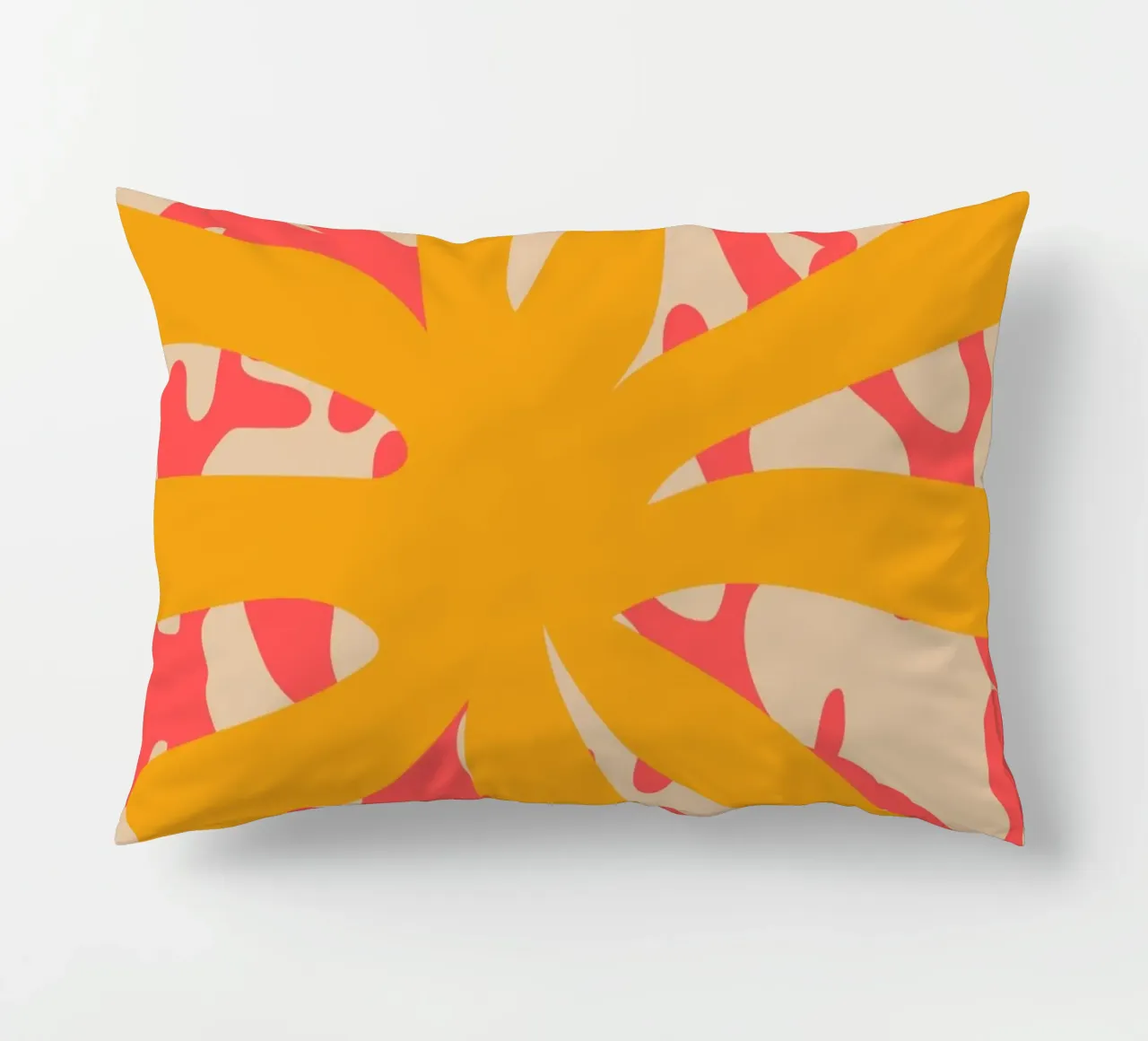 Sun Flower | Abstract | Art | Summer Vibes cuscino da PrintCessStudio