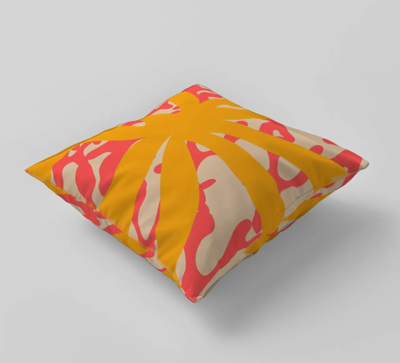 Sun Flower | Abstract | Art | Summer Vibes cuscino da PrintCessStudio