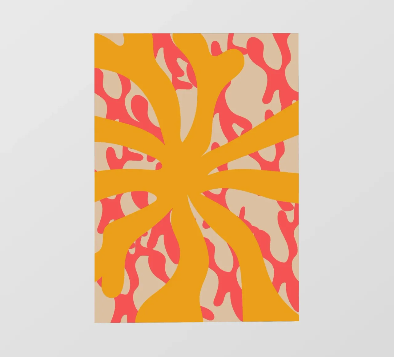 Sun Flower | Abstract | Art | Summer Vibes pellicola backlit da PrintCessStudio