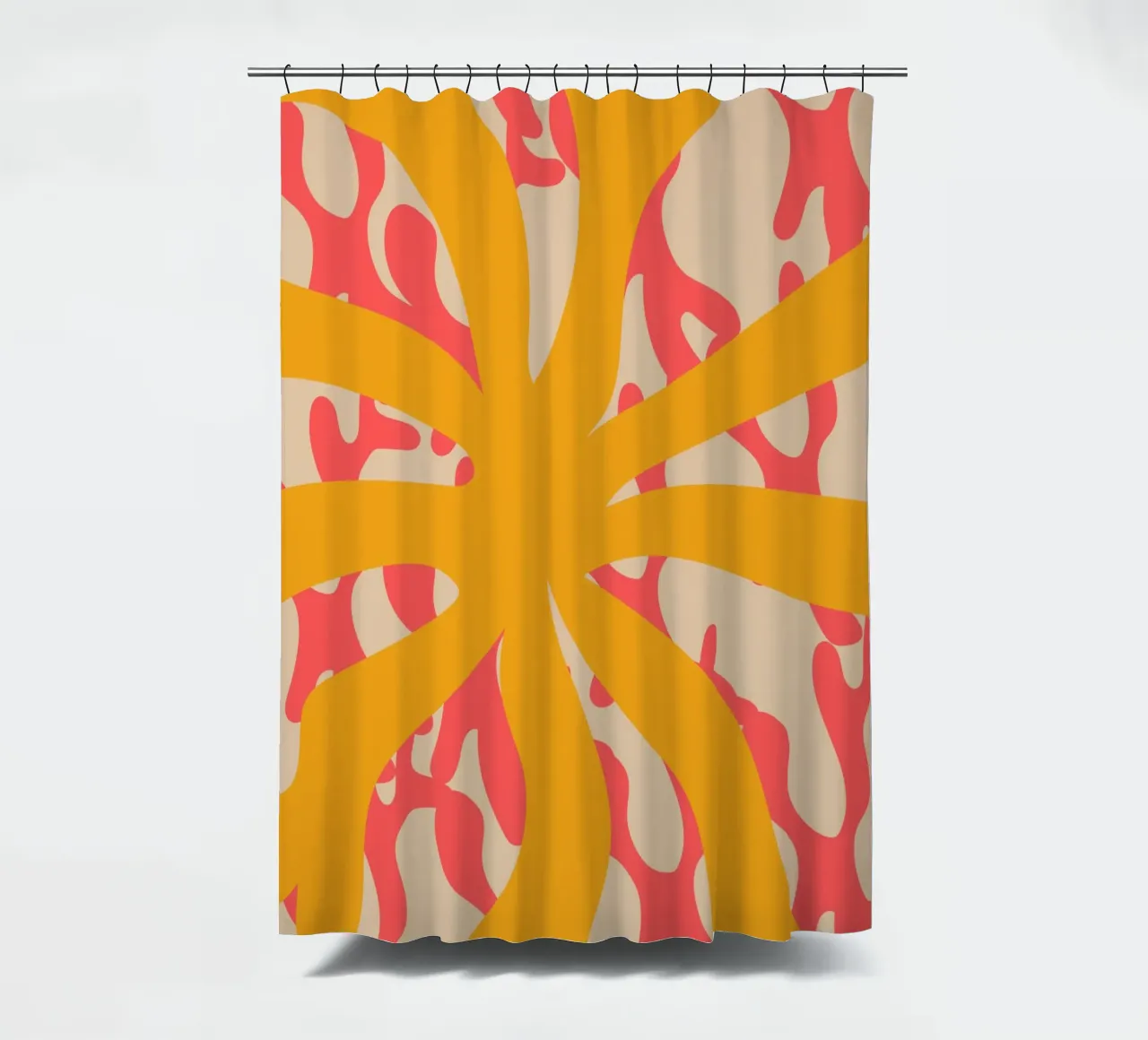 Sun Flower | Abstract | Art | Summer Vibes tenda da doccia da PrintCessStudio