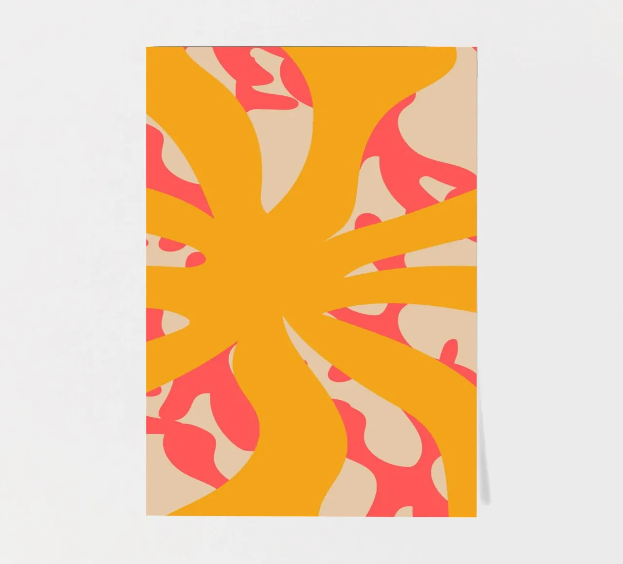 Sun Flower | Abstract | Art | Summer Vibes foglio adesivo da PrintCessStudio