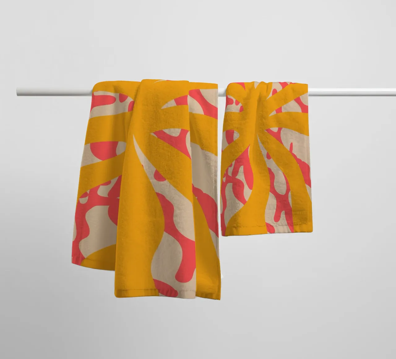 Sun Flower | Abstract | Art | Summer Vibes asciugamano da bagno da PrintCessStudio