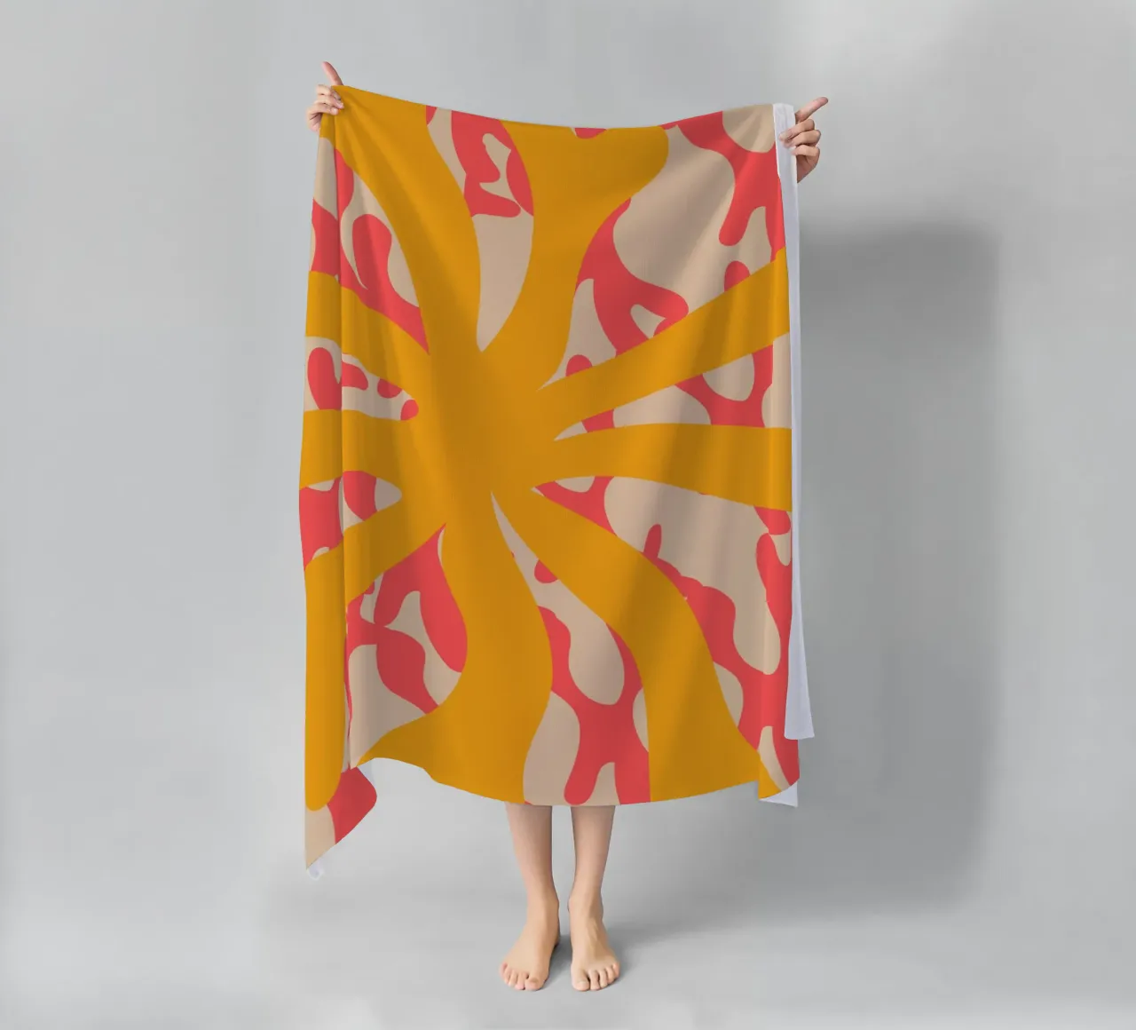 Sun Flower | Abstract | Art | Summer Vibes telo mare da PrintCessStudio