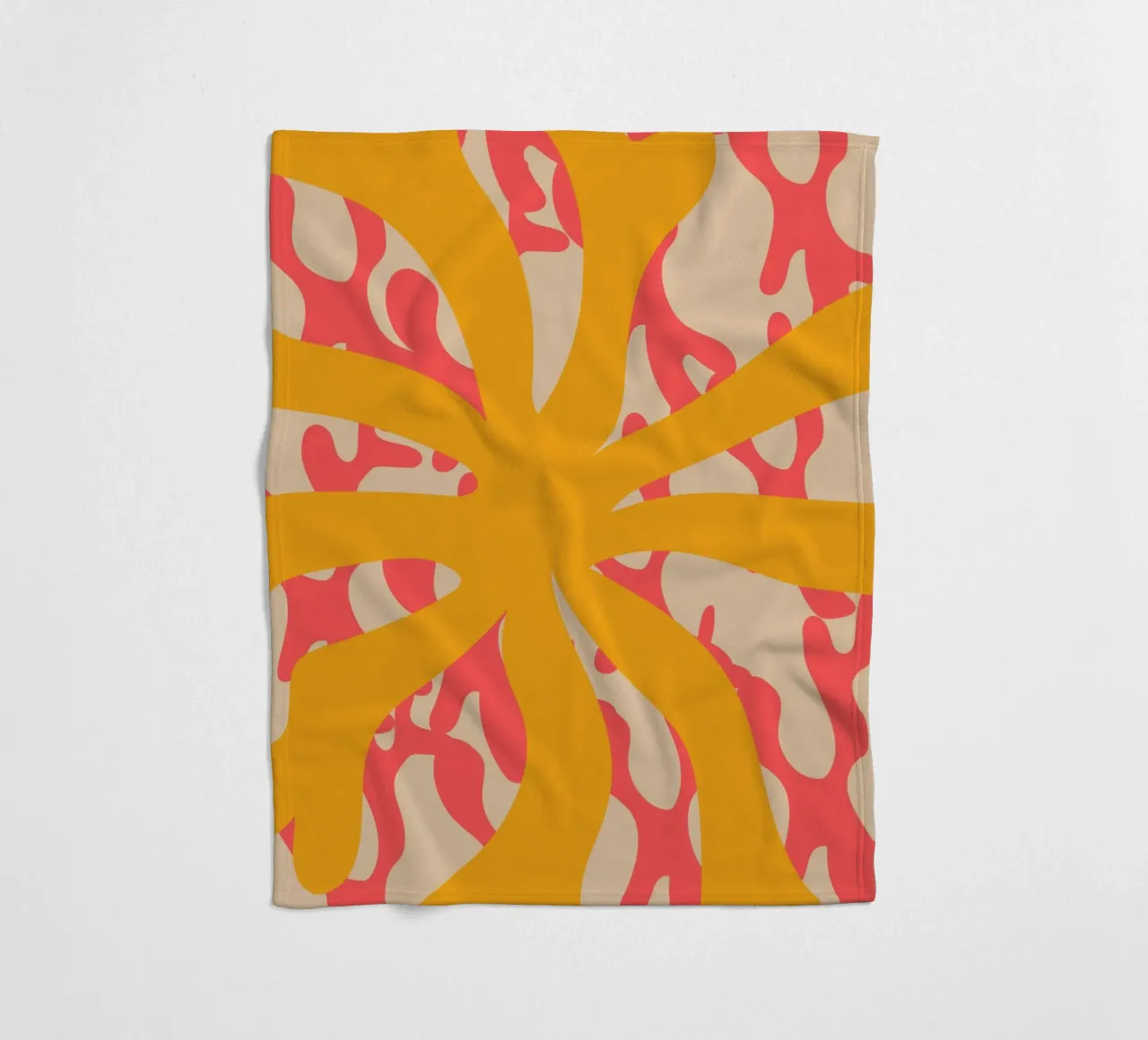 Sun Flower | Abstract | Art | Summer Vibes coperta in pile da PrintCessStudio