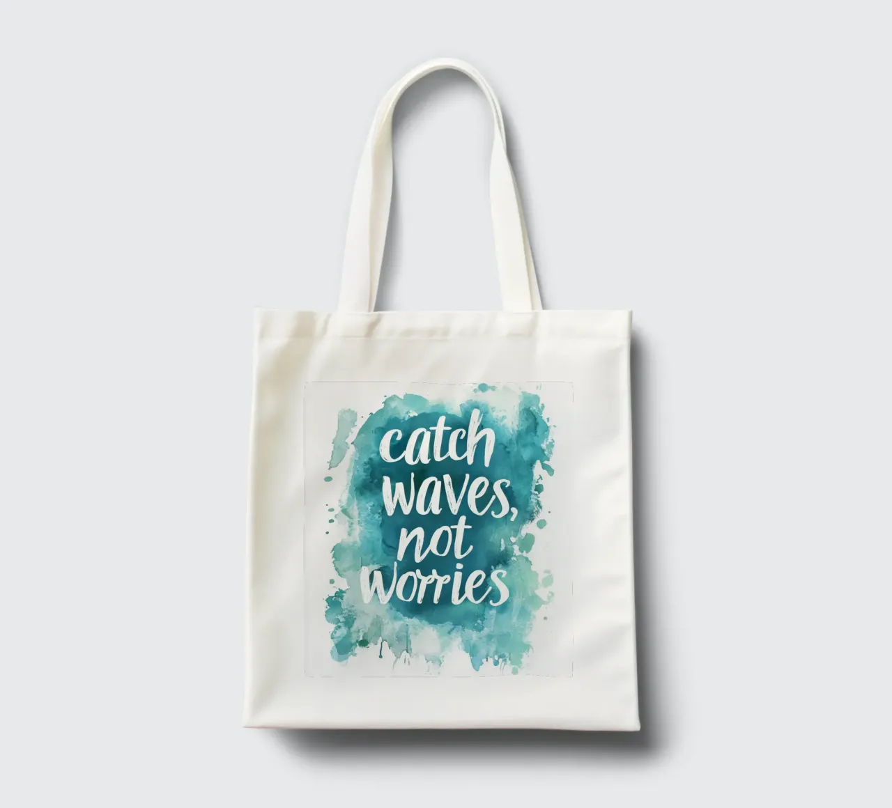 Catch Waves Not Worries borsa in juta da treechild