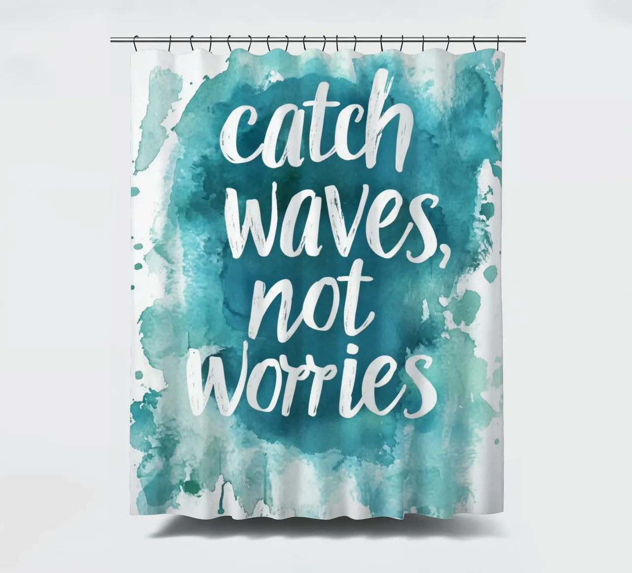 Catch Waves Not Worries tenda da doccia da treechild