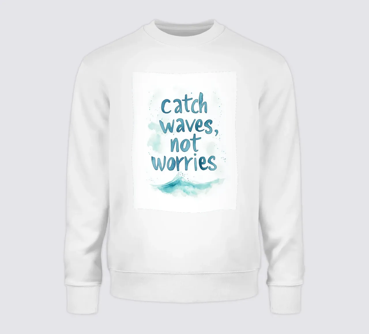 Catch Waves Not Worries No 2 felpa da treechild