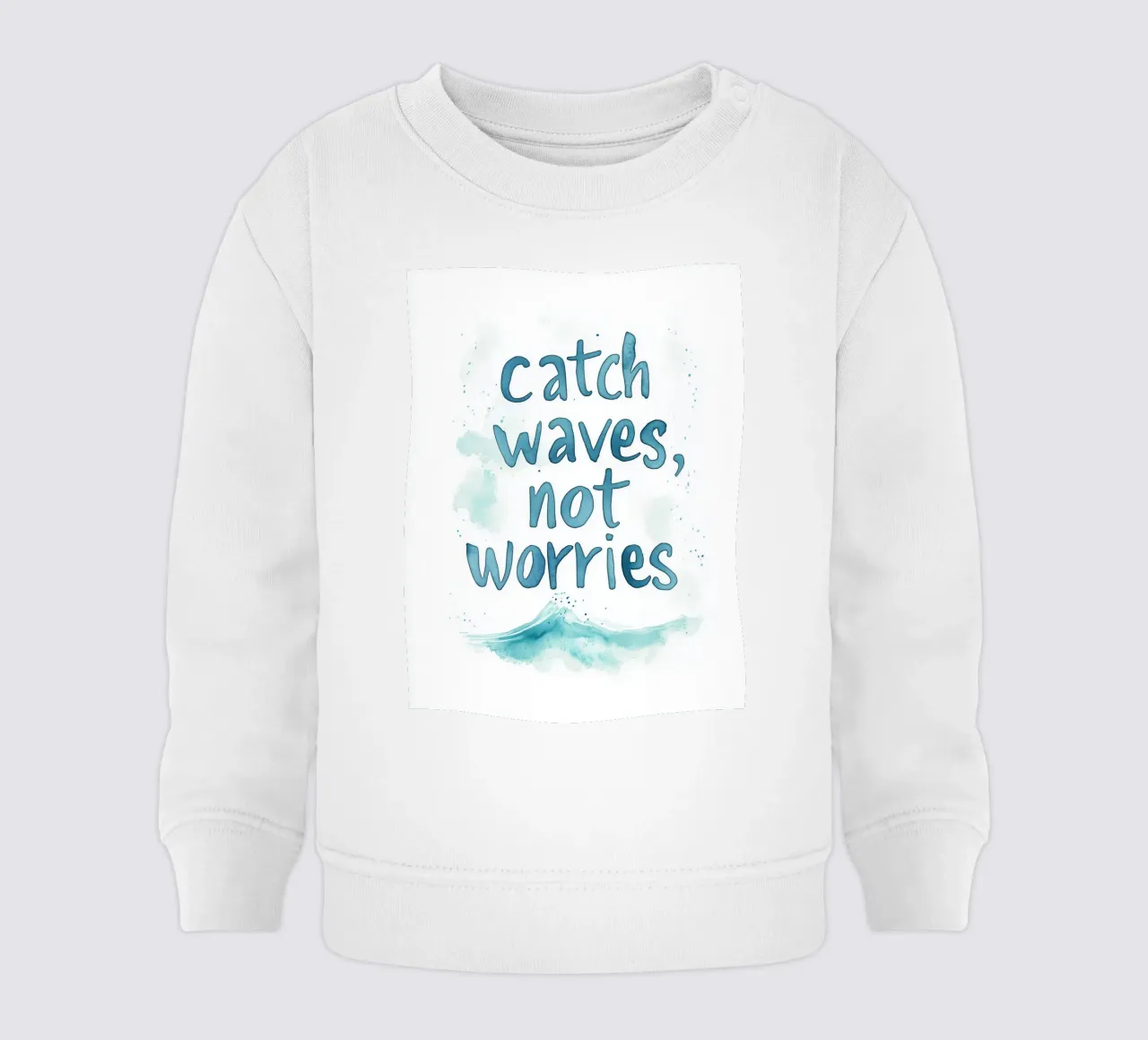 Catch Waves Not Worries No 2 felpa neonato da treechild