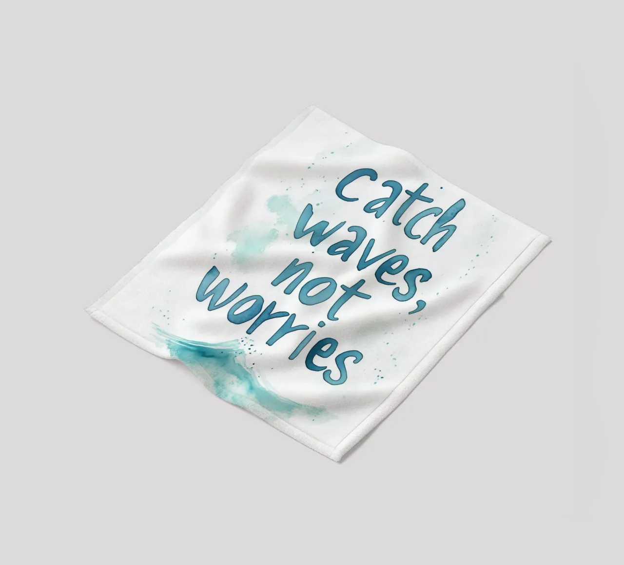 Catch Waves Not Worries No 2 coperta in pile da treechild