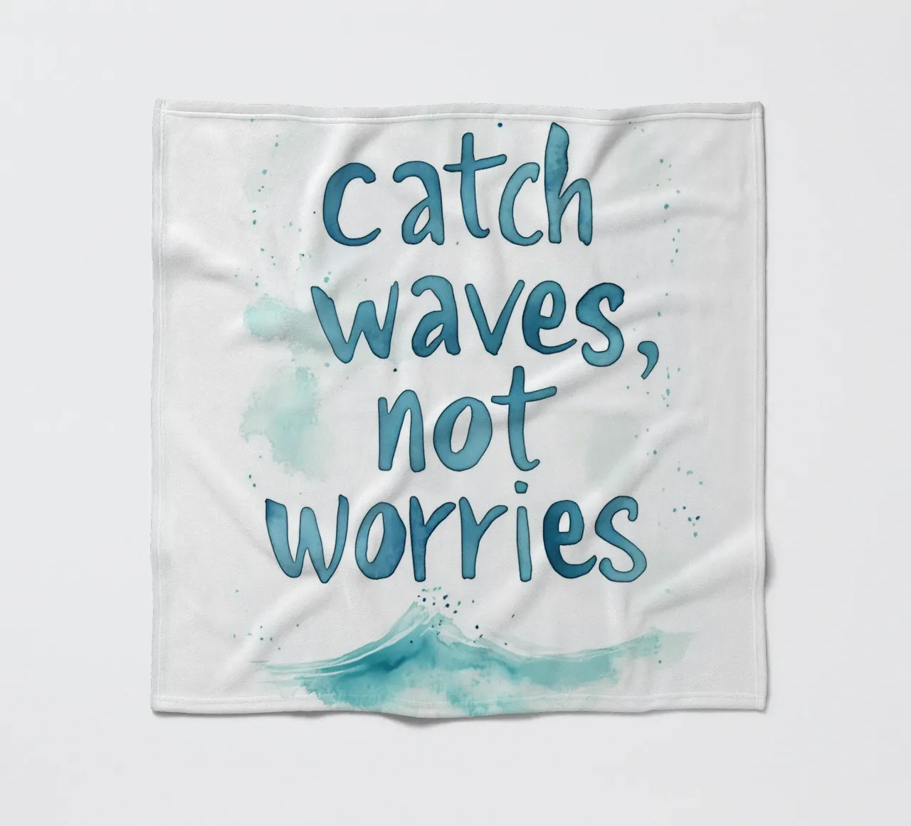 Catch Waves Not Worries No 2 coperta in pile da treechild