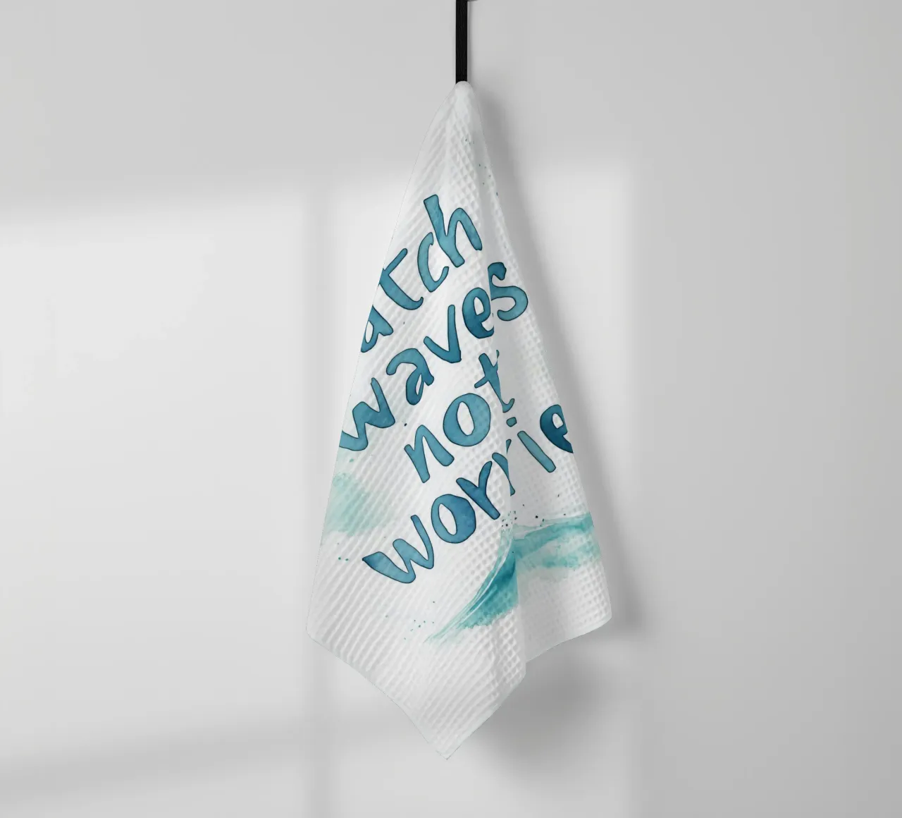 Catch Waves Not Worries No 2 canovaccio da cucina da treechild