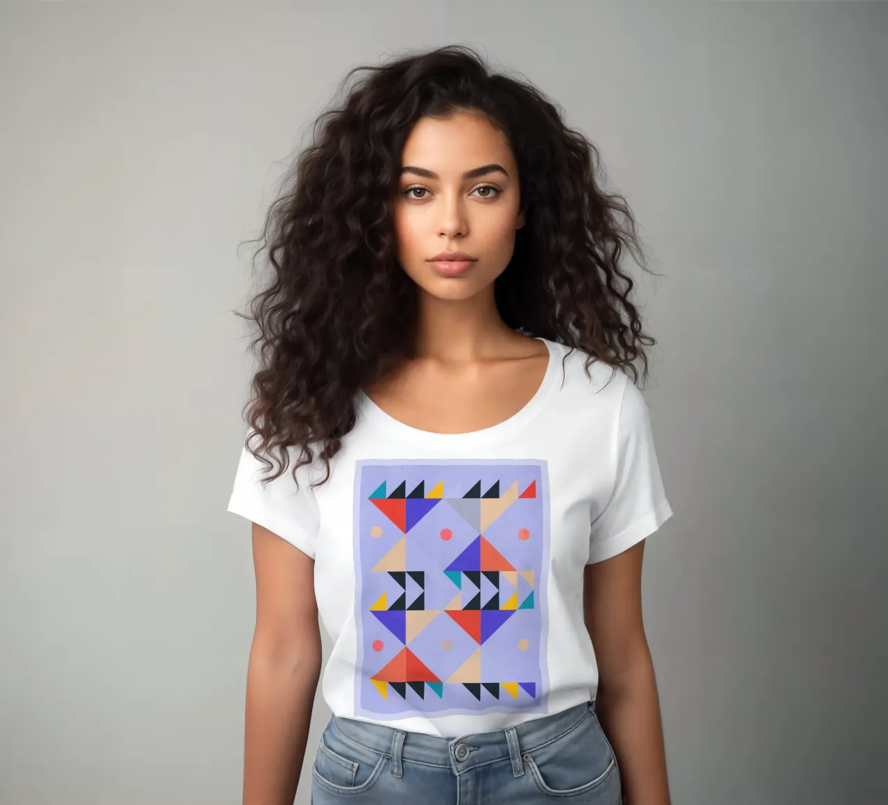 Forme astratte moderne e minimali a4 t-shirt da donna da ThingDesign