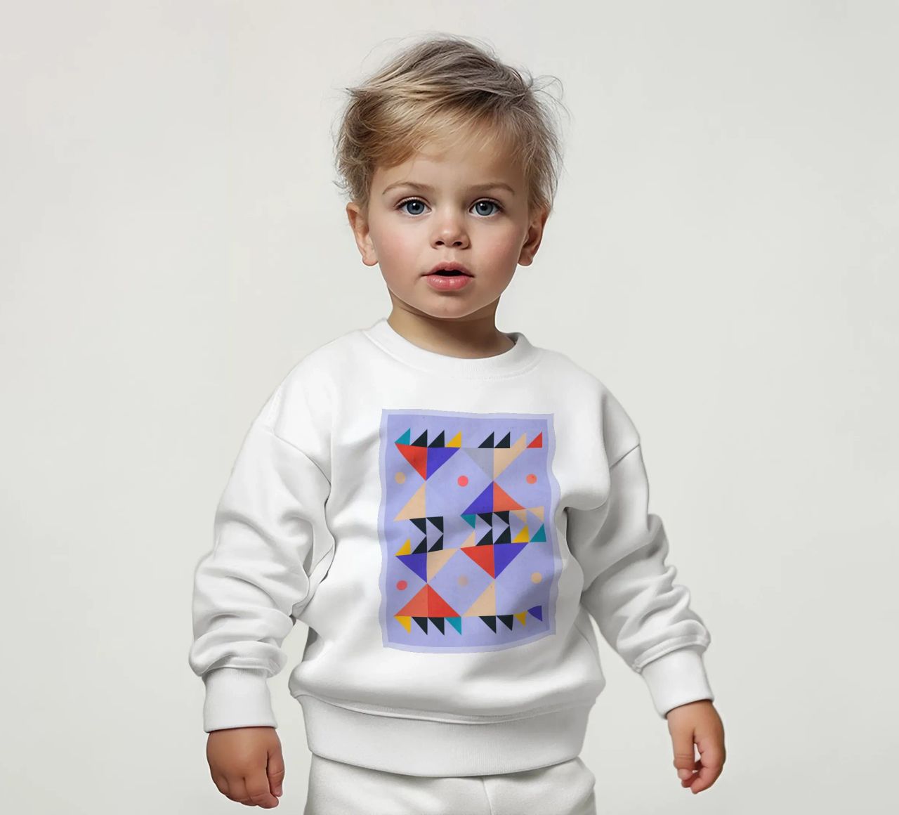 Forme astratte moderne e minimali a4 felpa neonato da ThingDesign
