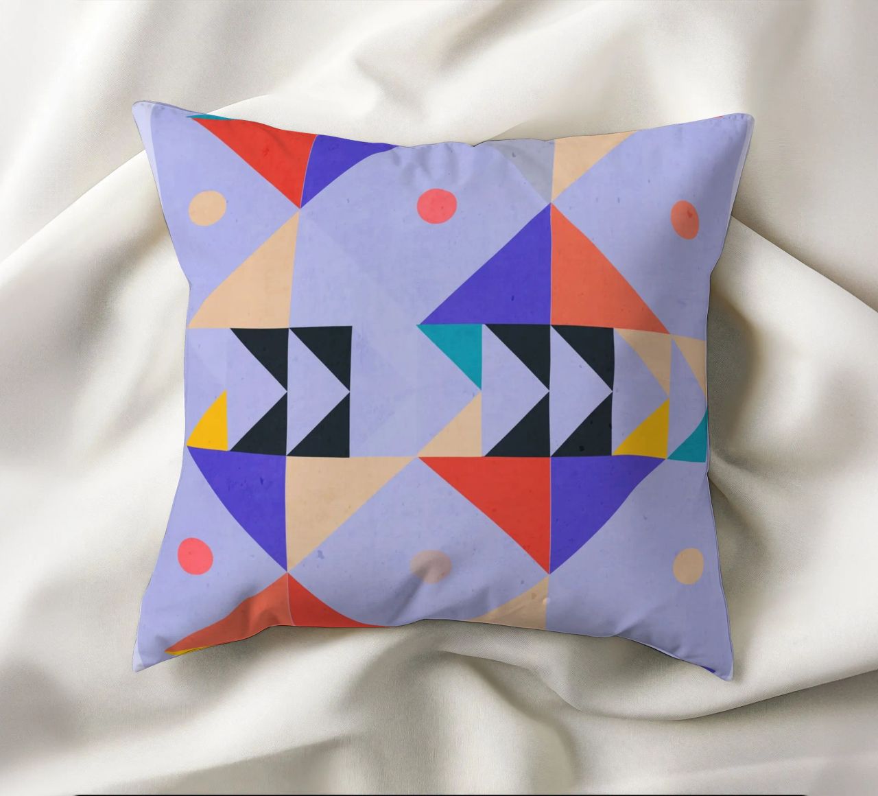 Modern Abstract Minimal Shapes a4 decorative cushion by ThingDesign