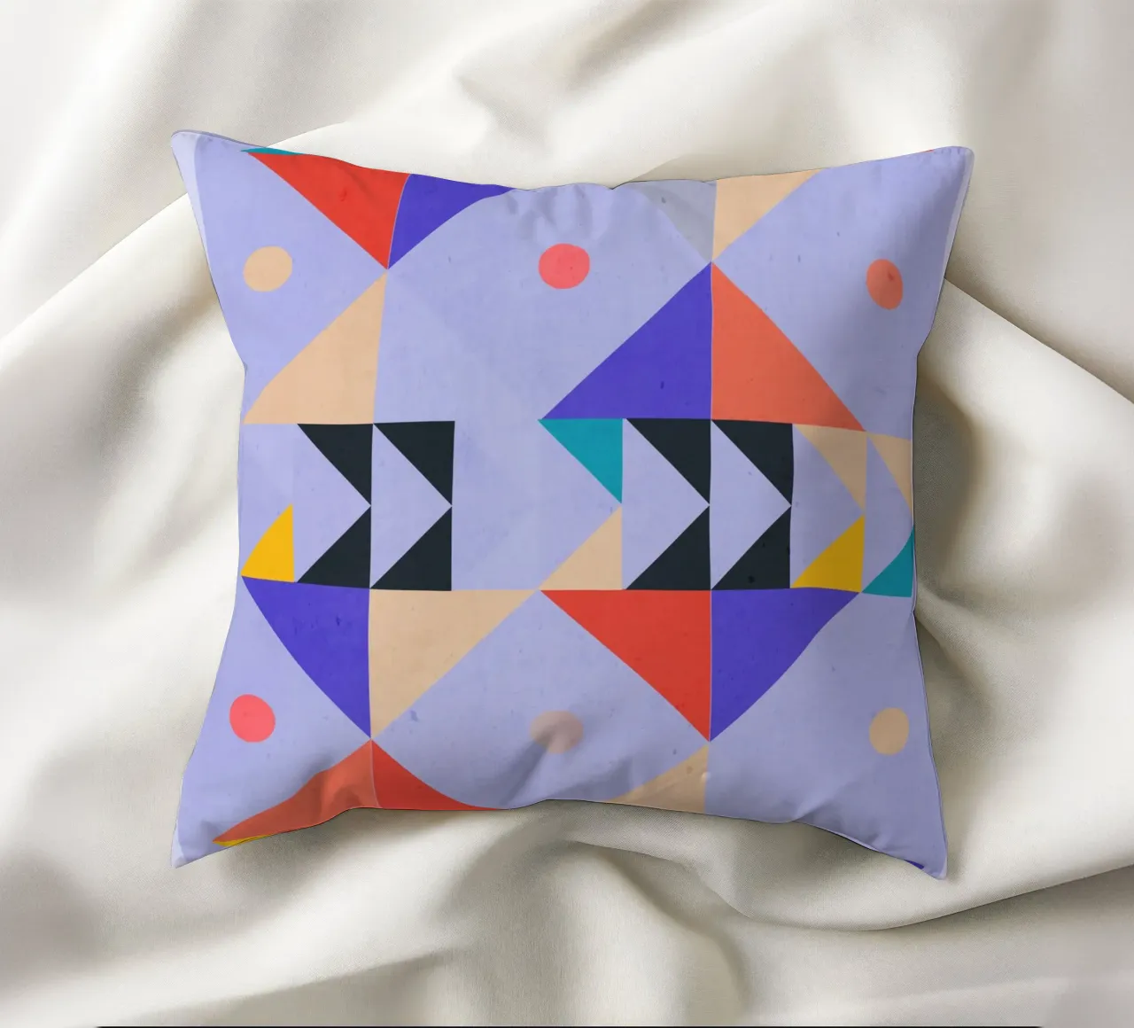 Moderne abstrakte minimale Formen a4 Kissen von ThingDesign