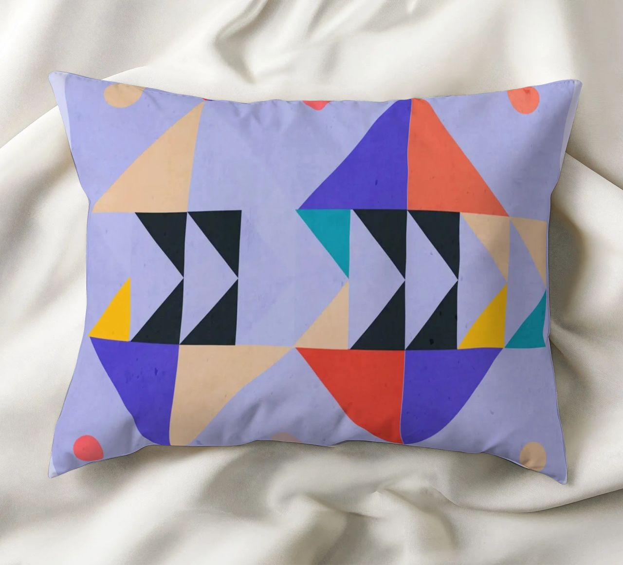 Modern Abstract Minimal Shapes a4 decorative cushion by ThingDesign