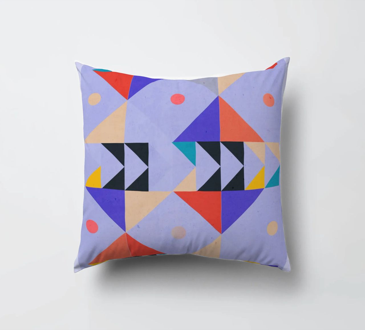 Modern Abstract Minimal Shapes a4 decorative cushion by ThingDesign