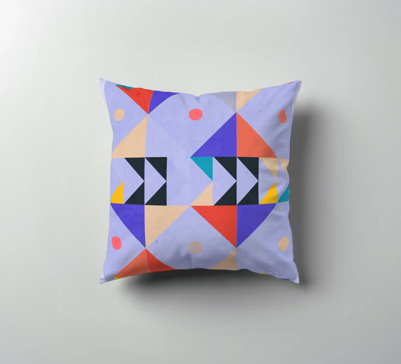 Modern Abstract Minimal Shapes a4 decorative cushion by ThingDesign