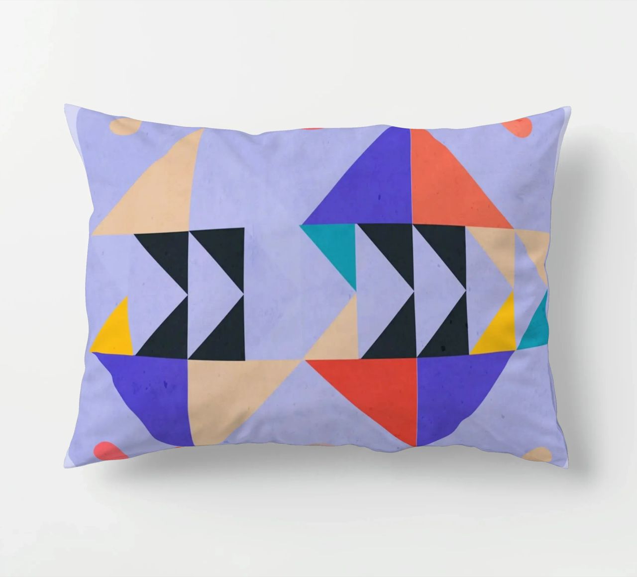 Modern Abstract Minimal Shapes a4 decorative cushion by ThingDesign