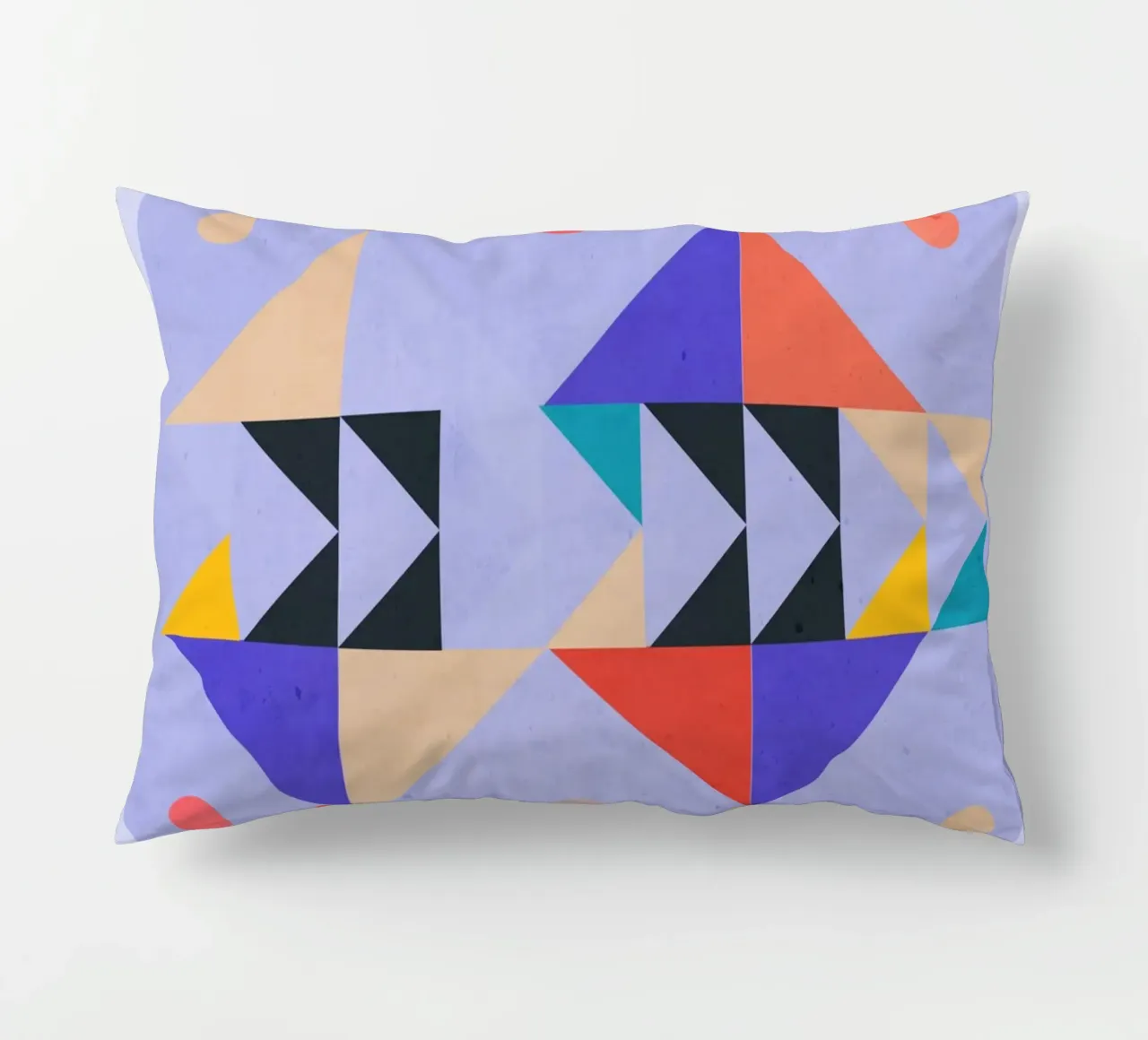 Moderne abstrakte minimale Formen a4 Kissen von ThingDesign