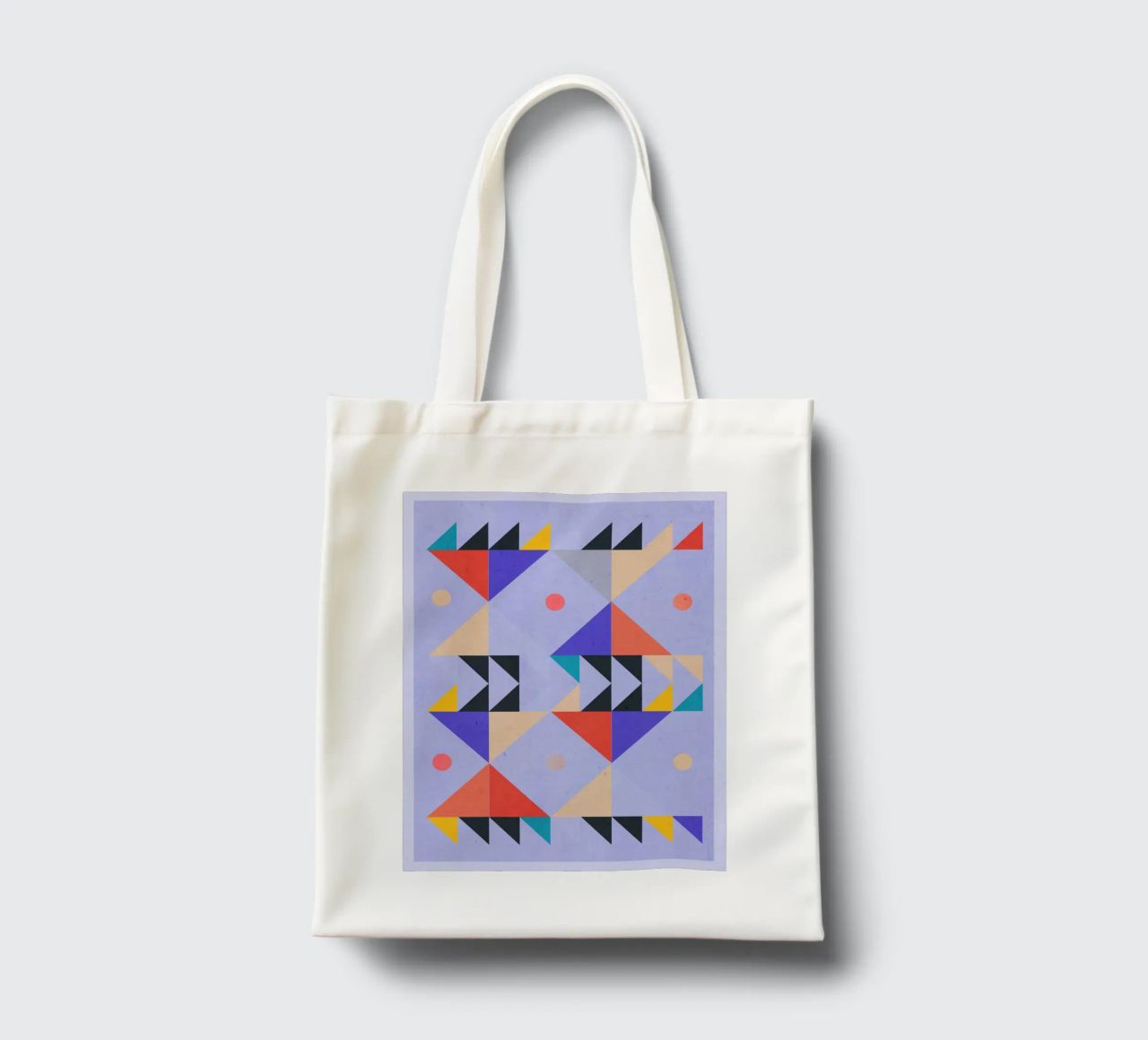 Modern Abstract Minimal Shapes a4 tote bag by ThingDesign
