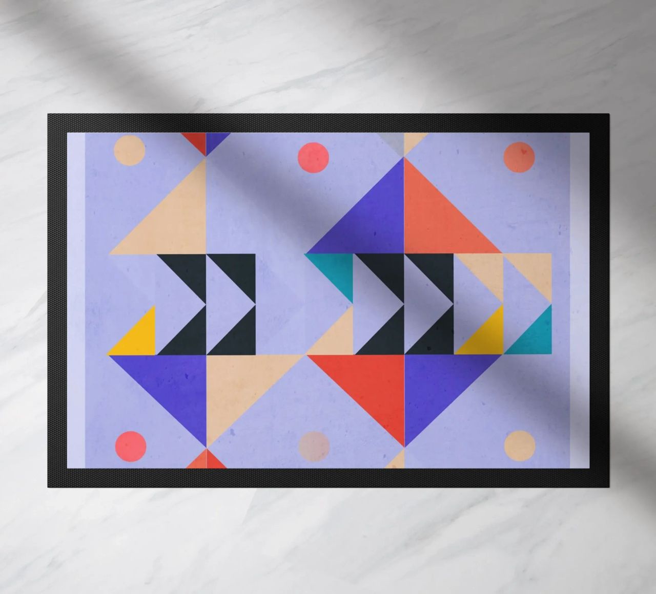 Moderno Abstracto Mínimo Formas a4 felpudo de ThingDesign