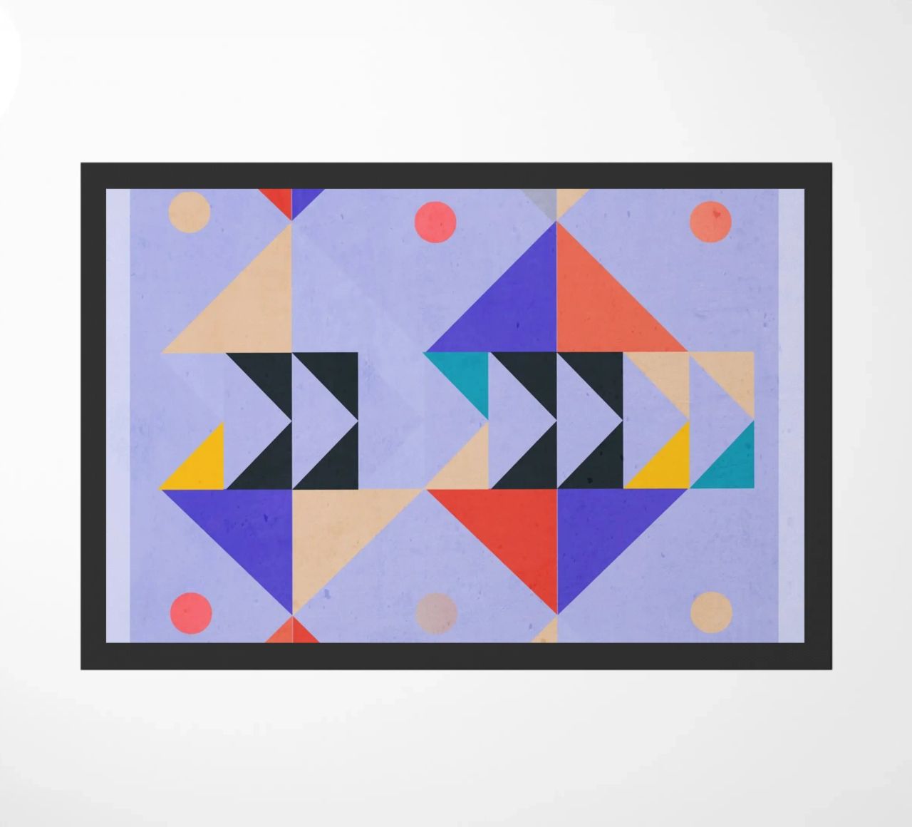 Moderno Abstracto Mínimo Formas a4 felpudo de ThingDesign