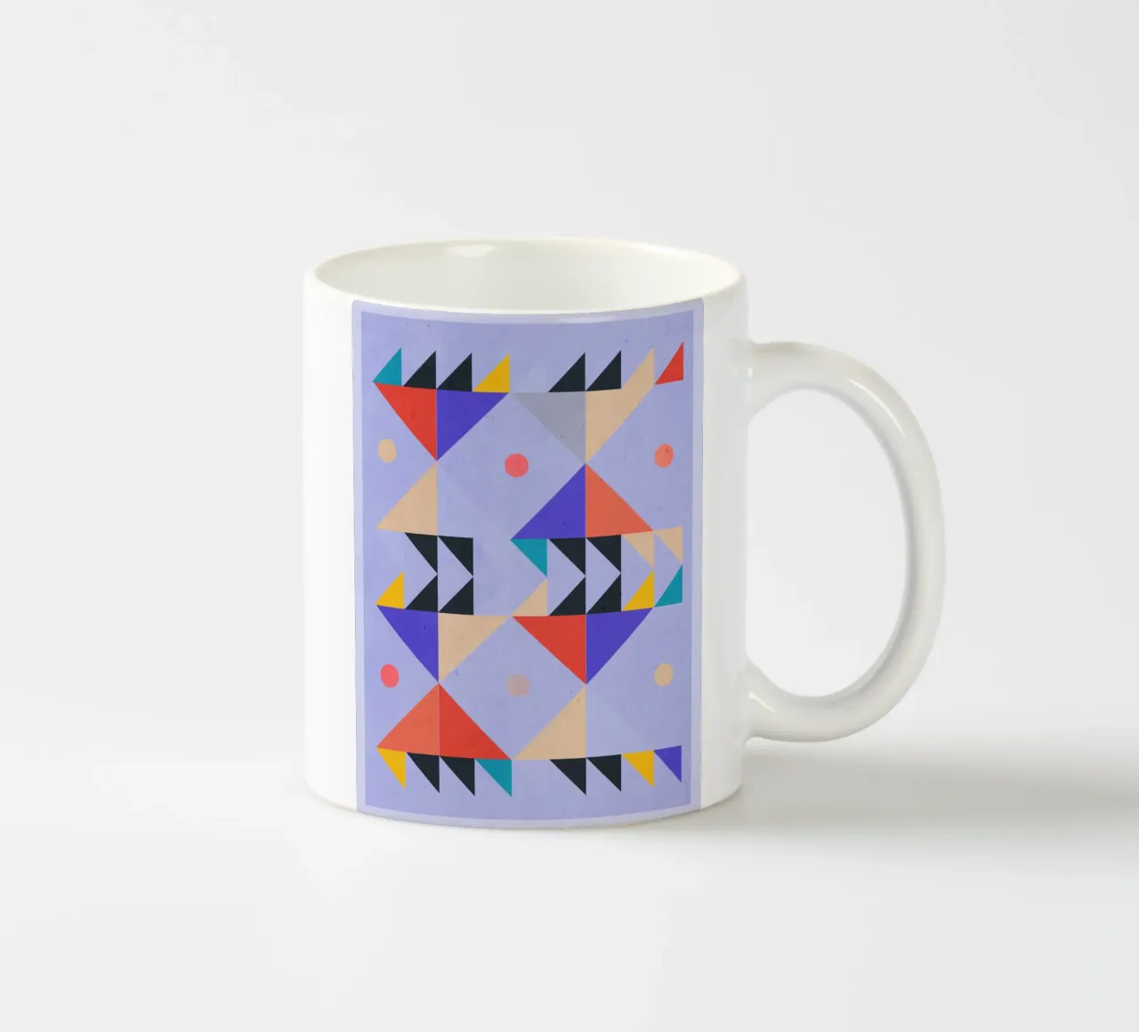 Moderne abstrakte minimale Formen a4 Keramik Tasse von ThingDesign