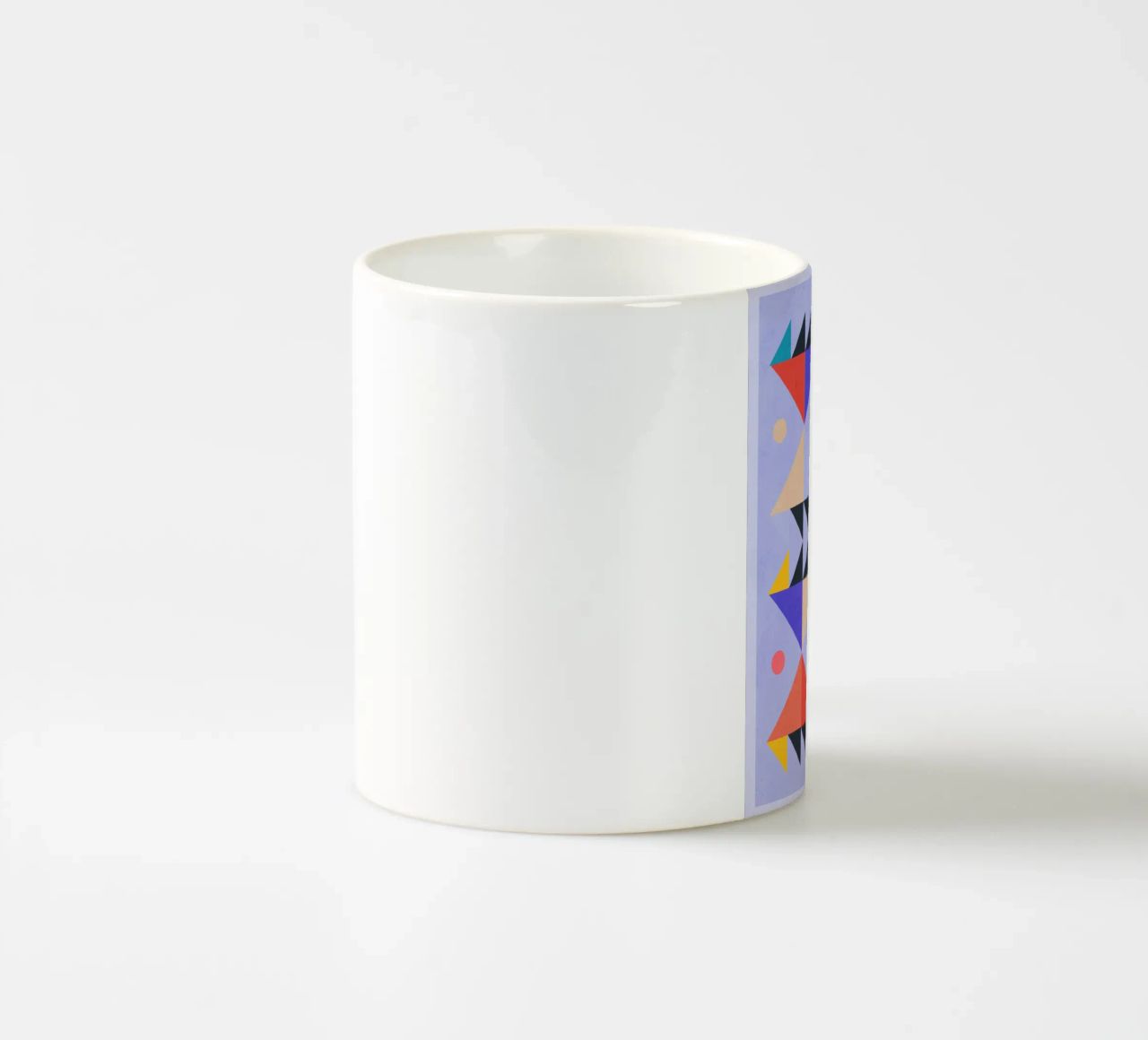 Modern Abstract Minimal Shapes a4 ceramic mug by ThingDesign