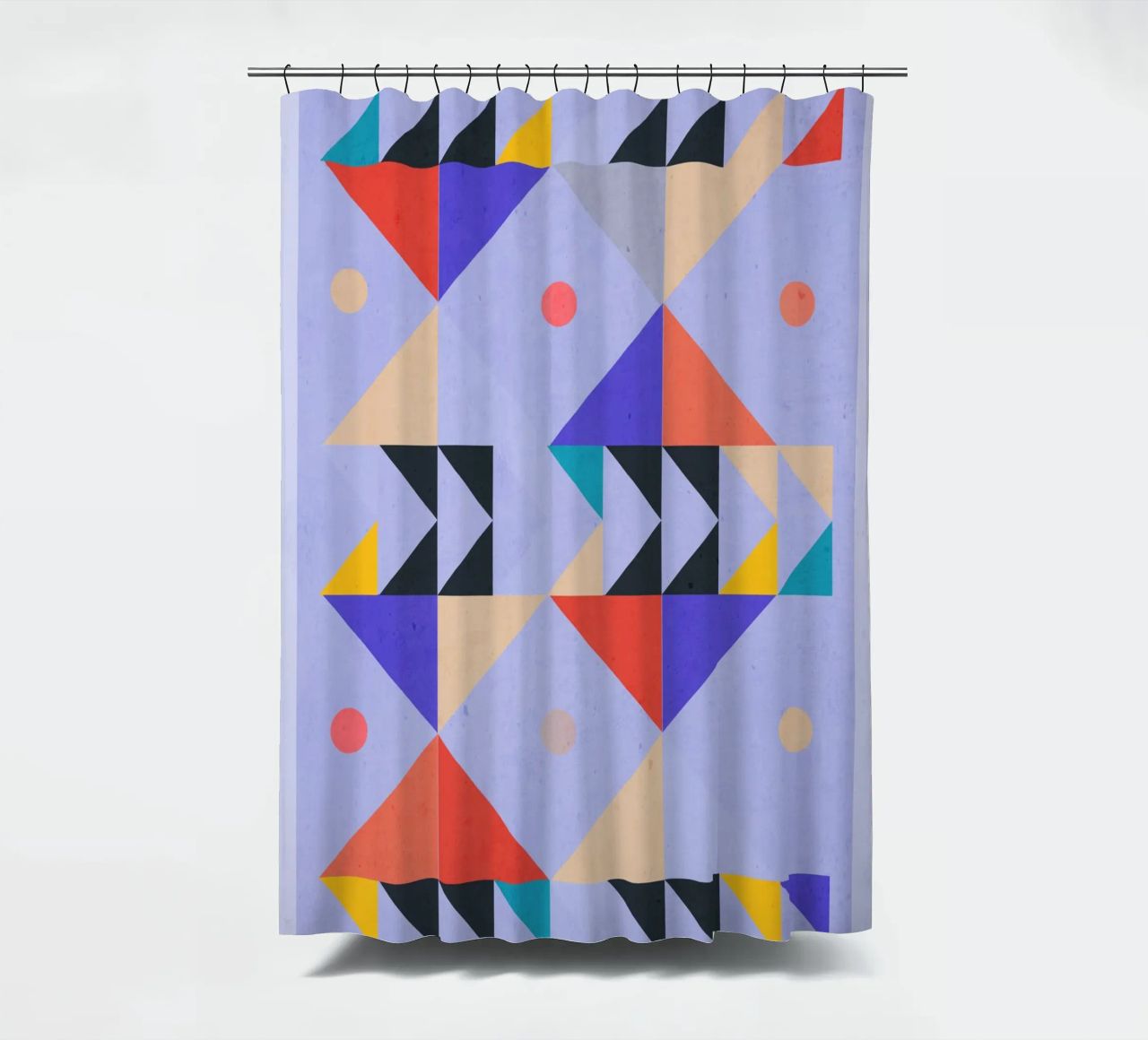 Modern Abstract Minimal Shapes a4 shower curtain by ThingDesign