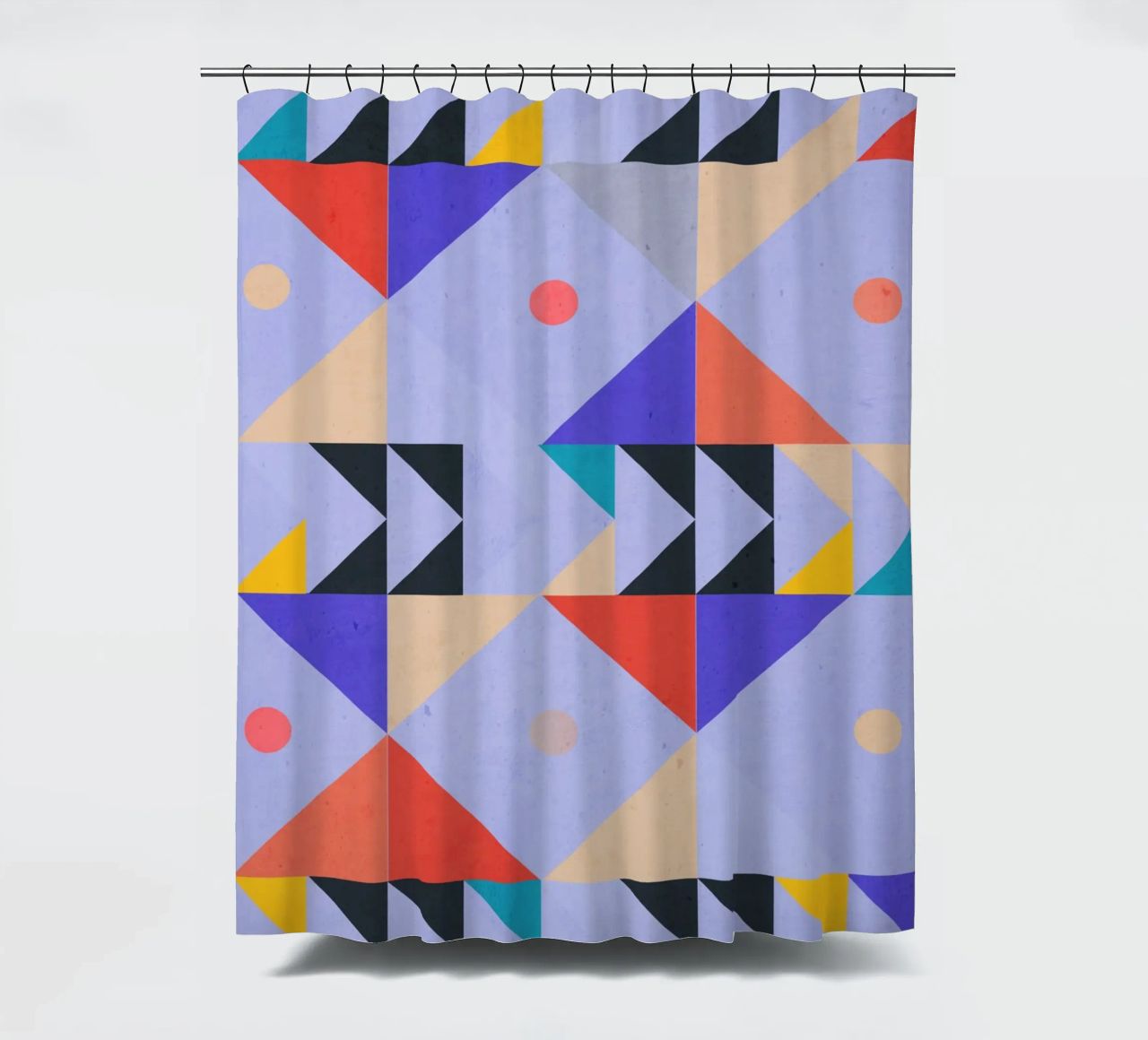 Modern Abstract Minimal Shapes a4 shower curtain by ThingDesign