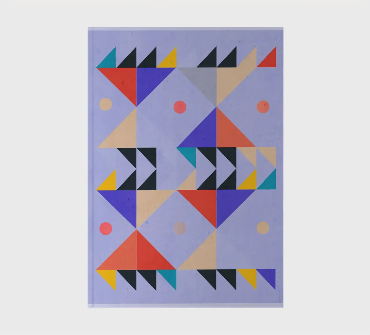 Modern Abstract Minimal Shapes a4 notebook by ThingDesign