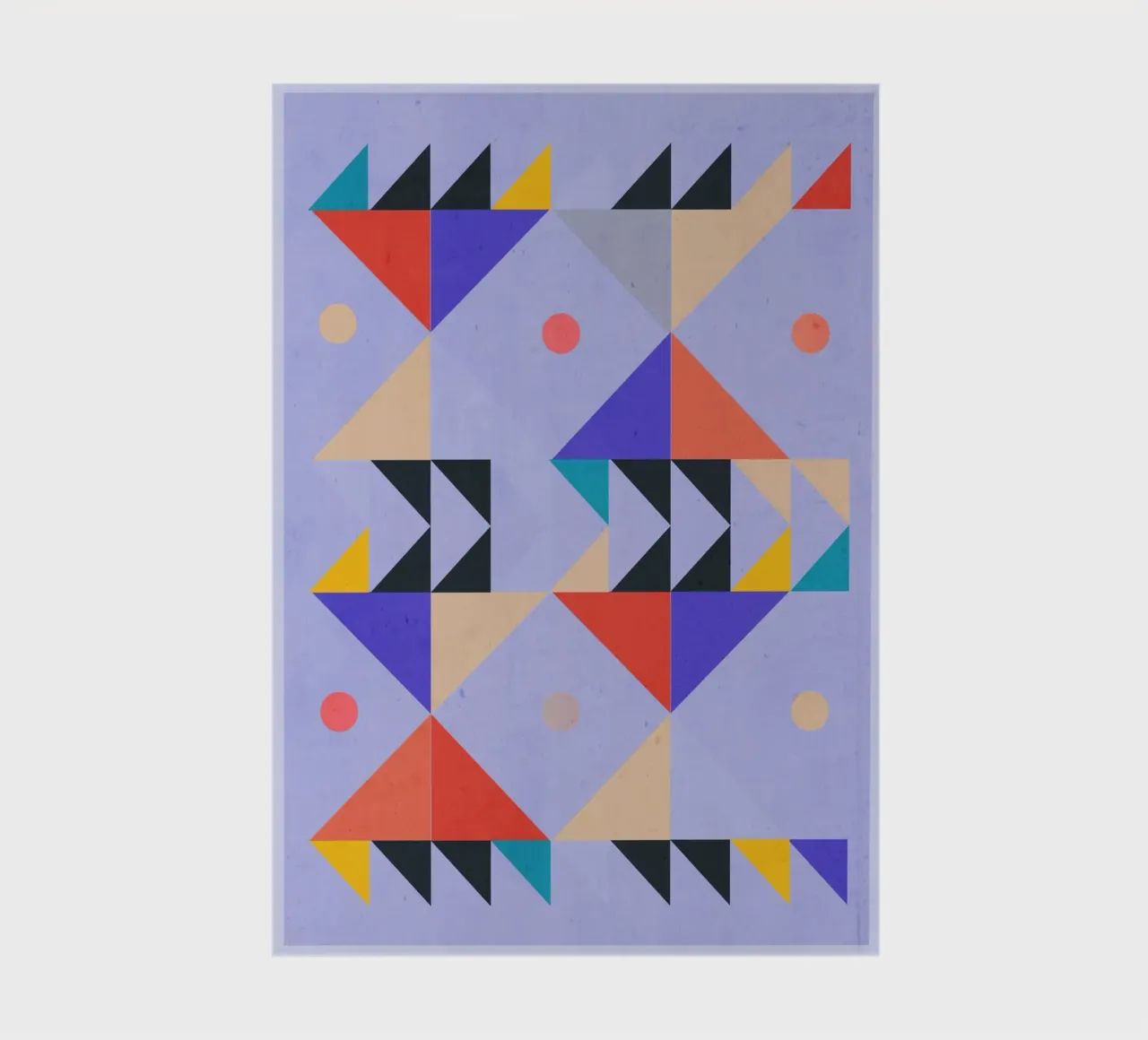 Modern Abstract Minimal Shapes a4 notebook by ThingDesign