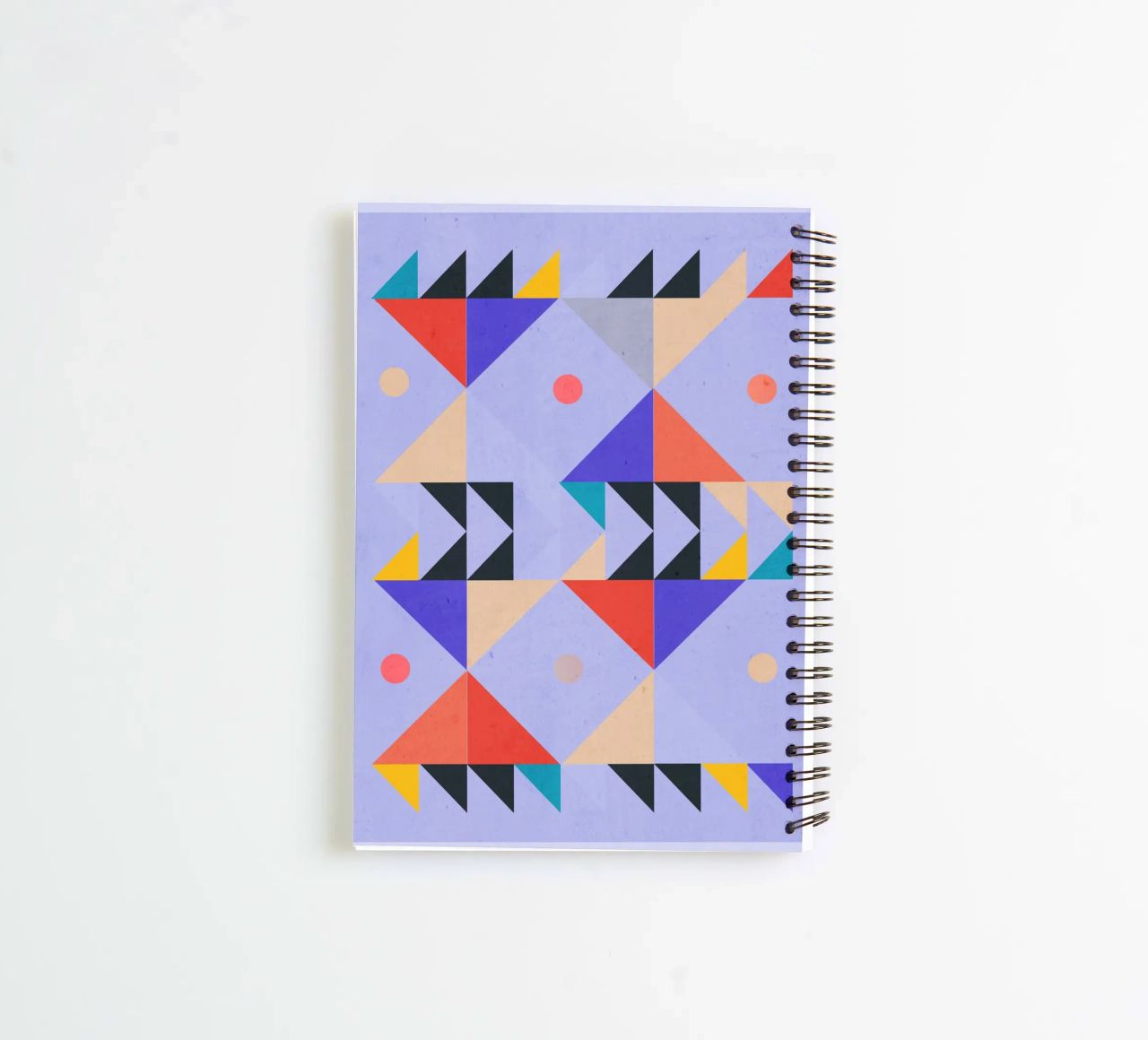 Modern Abstract Minimal Shapes a4 spiral notebook by ThingDesign
