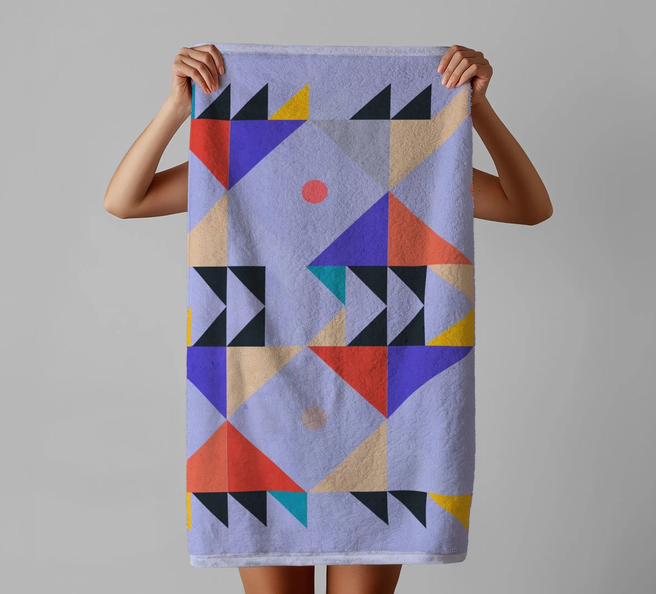 Modern Abstract Minimal Shapes a4 towel by ThingDesign