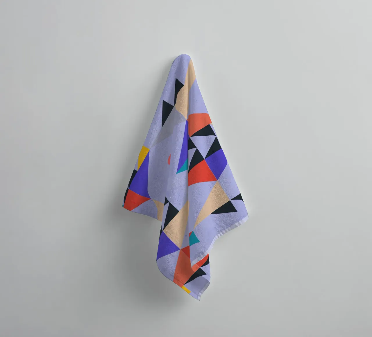 Formes modernes abstraites et minimales a4 serviette de bain de ThingDesign