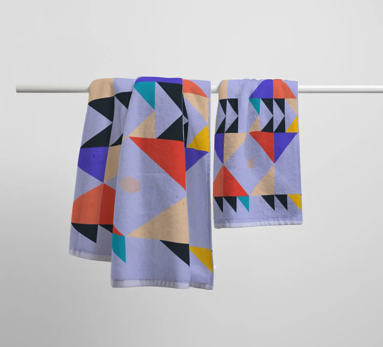 Modern Abstract Minimal Shapes a4 towel by ThingDesign