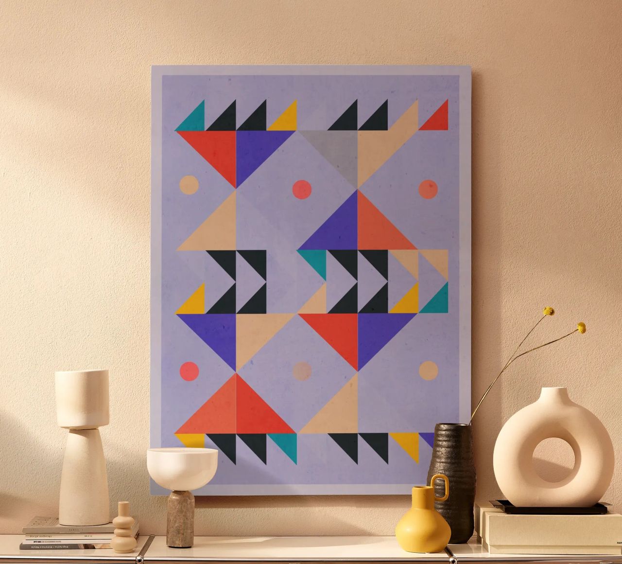 Modern Abstract Minimal Shapes a4 alu-dibond by ThingDesign