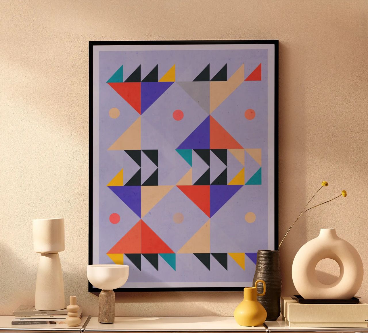 Modern Abstract Minimal Shapes a4 hahnemühle by ThingDesign