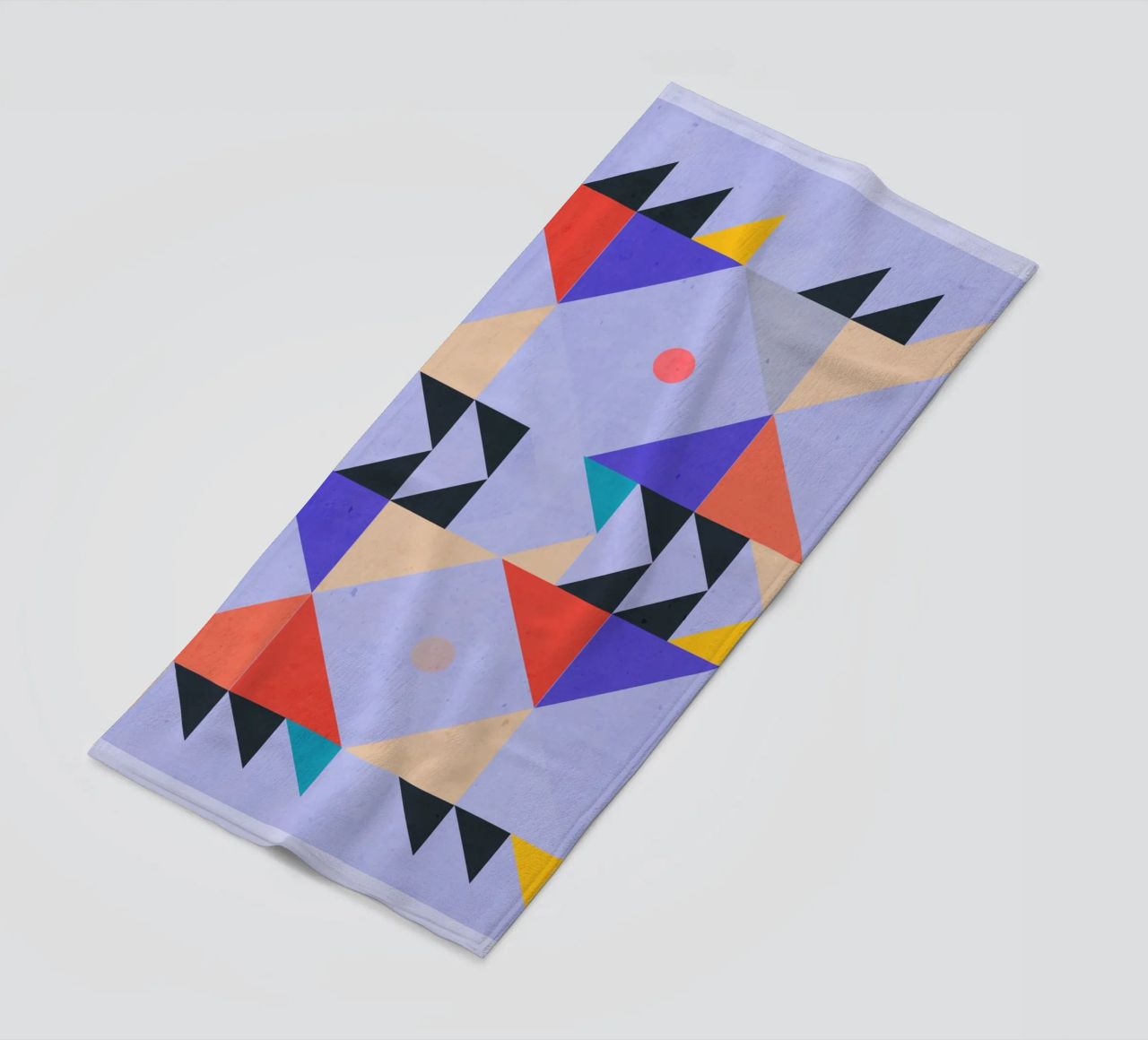Modern Abstract Minimal Shapes a4 beach towel by ThingDesign