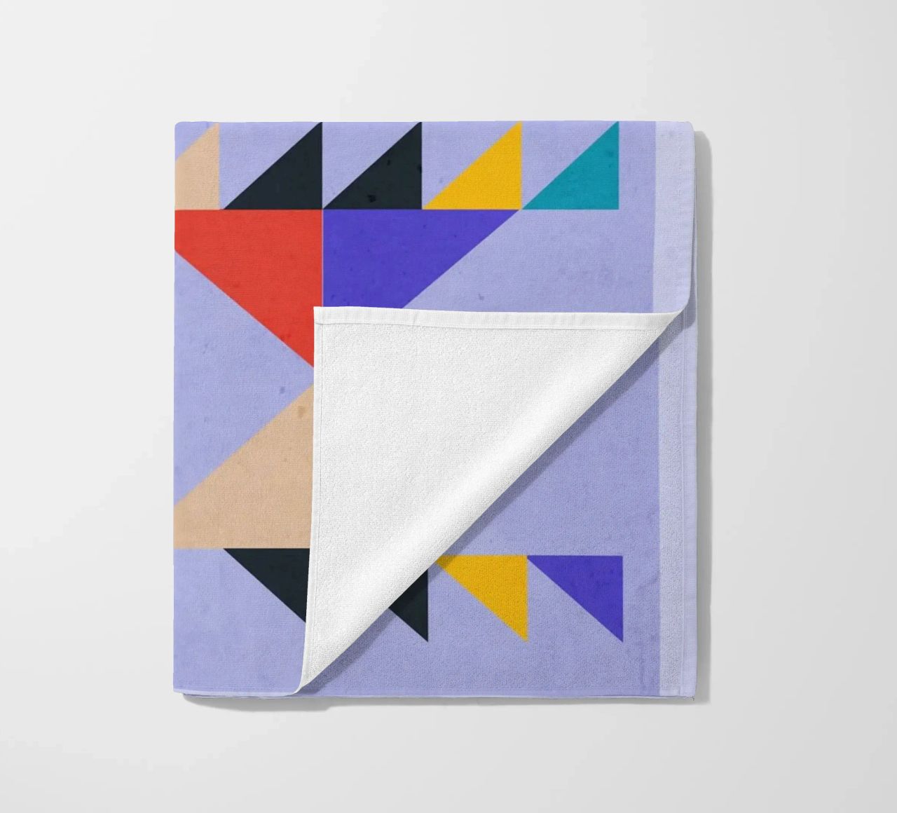 Modern Abstract Minimal Shapes a4 beach towel by ThingDesign