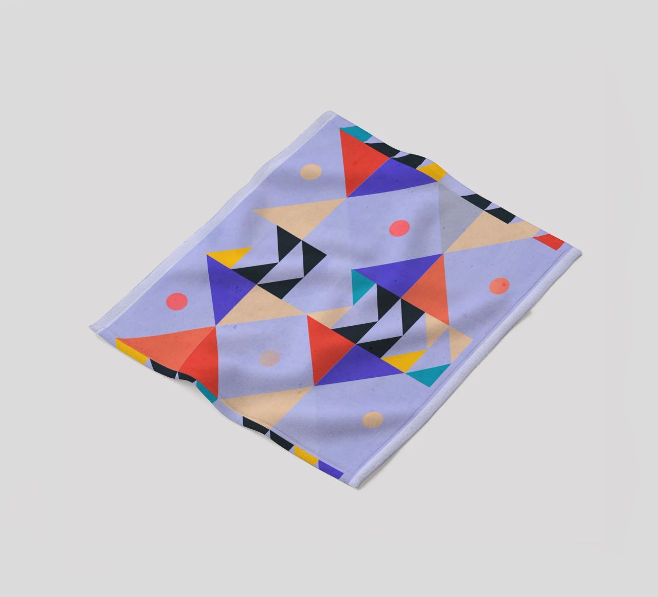 Modern Abstract Minimal Shapes a4 fleece blanket by ThingDesign