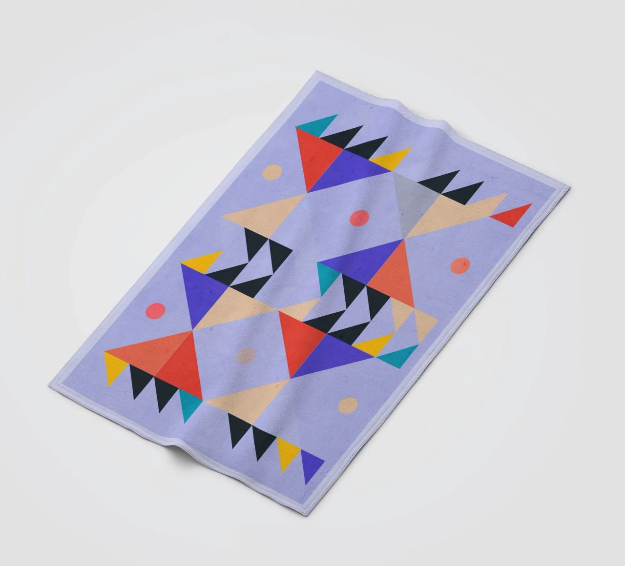 Modern Abstract Minimal Shapes a4 fleece blanket by ThingDesign