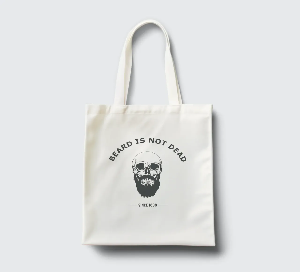 Bearded Skull Jutebeutel von Balazs Solti