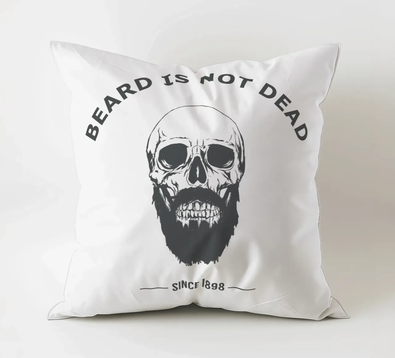 Bearded Skull cuscino da Balazs Solti