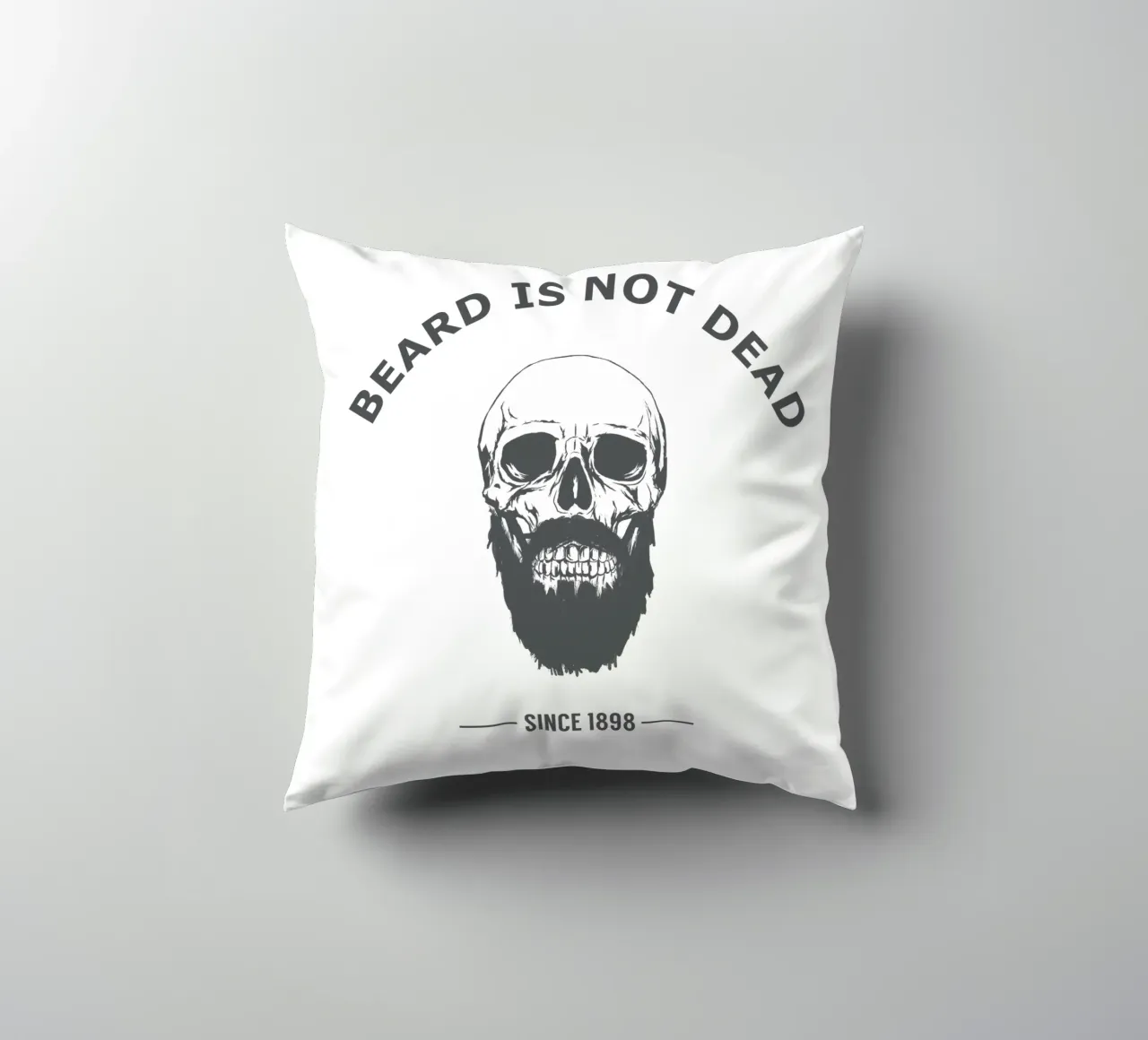 Bearded Skull cuscino da Balazs Solti