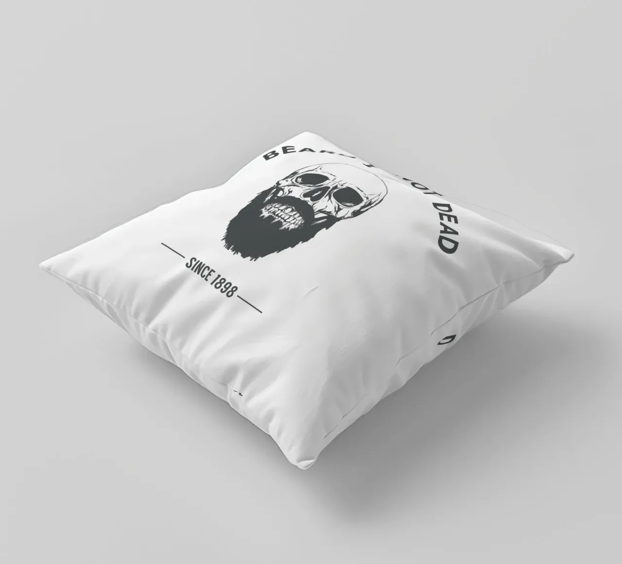 Bearded Skull cuscino da Balazs Solti