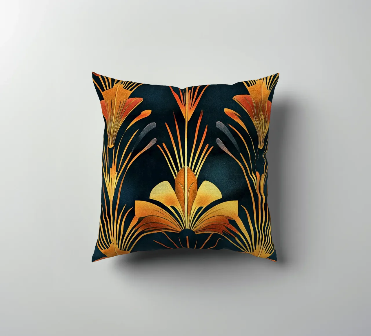 Art Deco "Angles of Ambition" cuscino da Nikis Art Studio