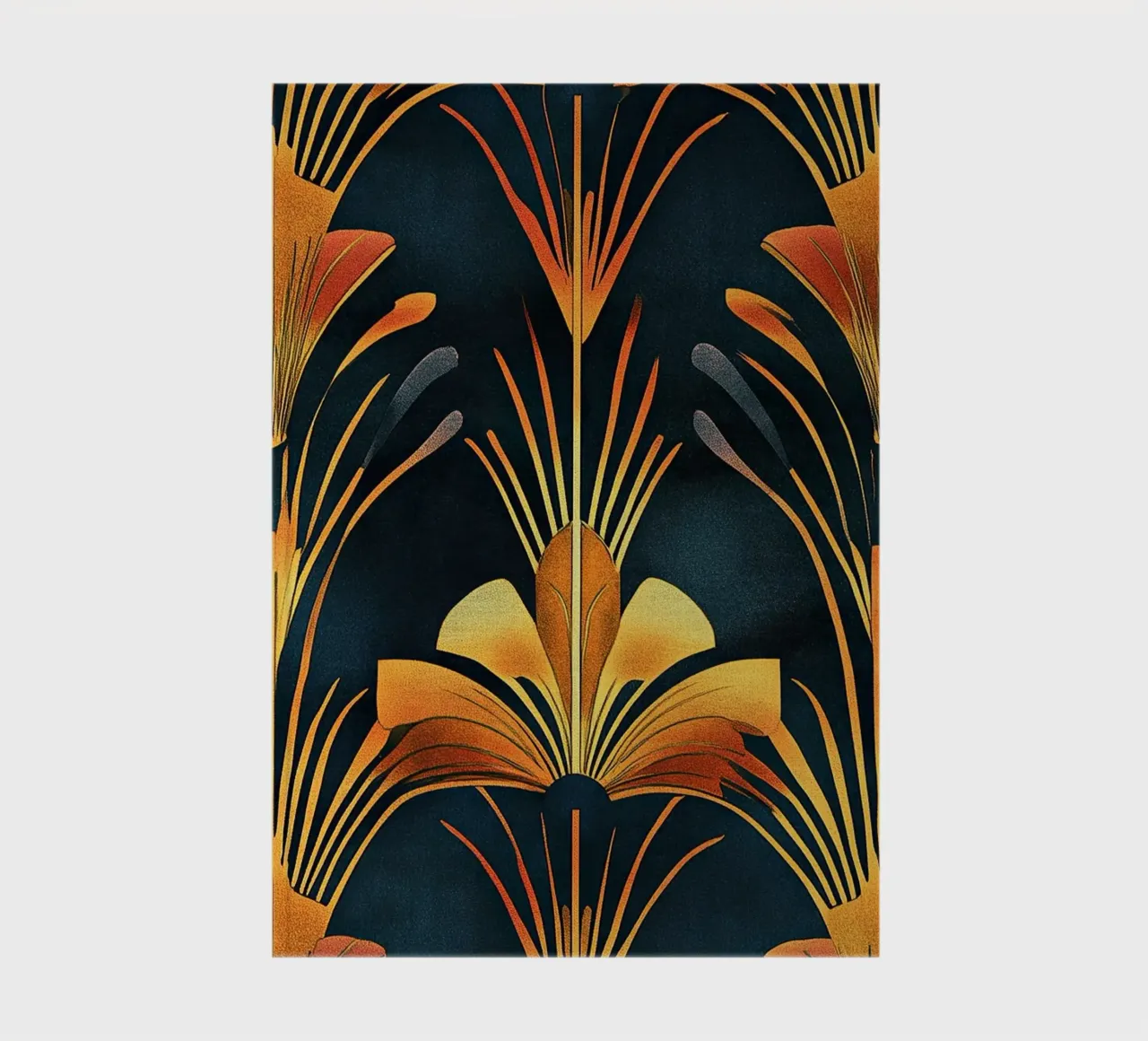 Art Deco "Angles of Ambition" notebook by Nikis Art Studio